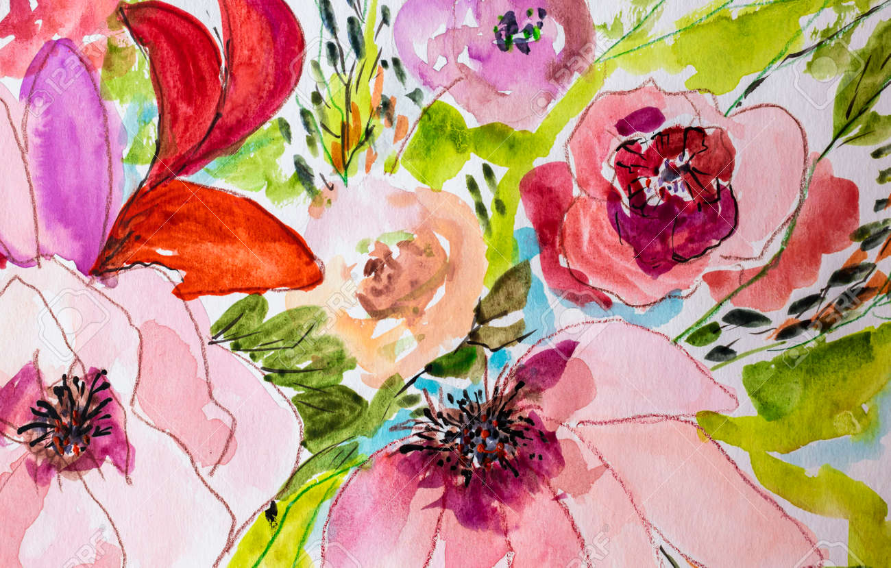 絵画 テクスチャーアート フラワーアート ボタニカルアート 花の
